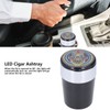 Car Ashtray Smokeless Blue LED Ashtray Cup Holder with Double