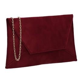 SwankySwans Women's Dory Clutch Bag, Burgundy