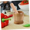 FELTECHELECTR Wooden Garlic Masher Tool Pestle for Mashing Garlic Nuts