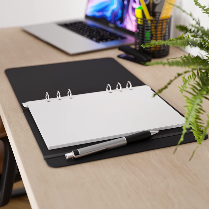 A5 Blank Paper, 120 GSM, 6-Hole Punched, 200 Sheets (400