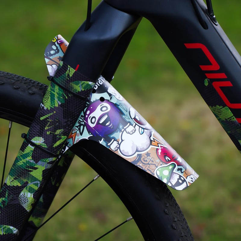 Chooee MTB Mudguard, Mountain Bike Mudguard Rear/Front, Bicycle Mudguard Fit