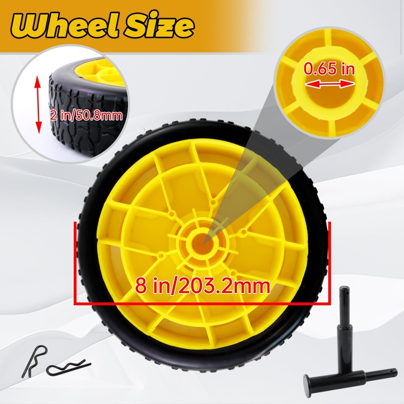 abliubale 40065 Wheel Kit Compatible with Champion 2800-4750w with Never