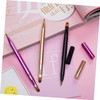 FRCOLOR 2pcs Retractable Double-ended Lip and Eyeliner Brush Portable Makeup