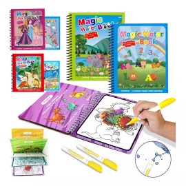 Dolores 2pcs Pizarrón Mágico Libro Dibujo Agua Doodle Niños Regalos