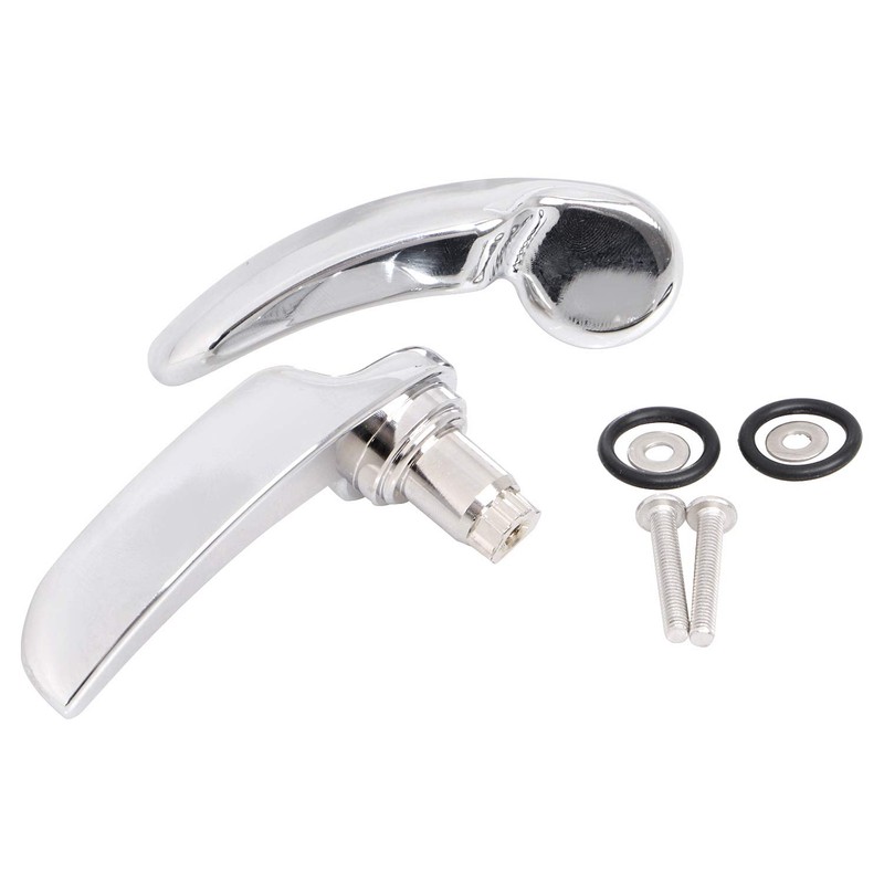 XMMT Chrome Saddlebag Latch Lid Lifter Handle Lever for Harley