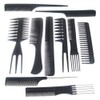 Accessotech 10 Piece Salon Hair Styling Hairdressing Hairdresser Barbers Plastic Combs Set