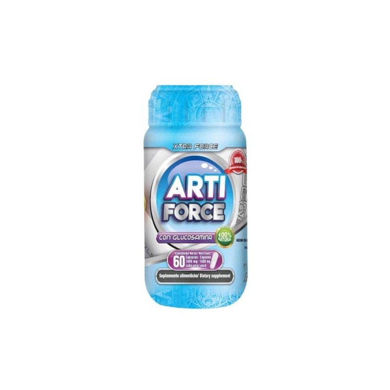 Xtraforce Arti Force Suplemento Articular Óseo Ingredientes Naturales Glucosamina Calcio