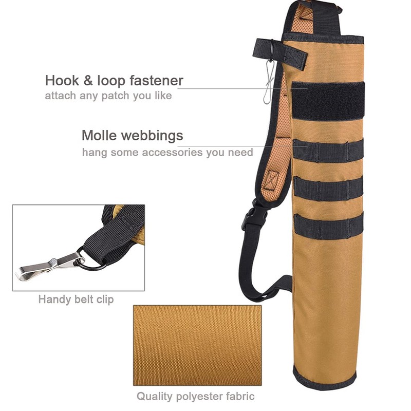 KRATARC Archery Lightweight Back Arrow Quiver Dual Use Hip Arrows