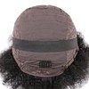 Huarisi 7 Inch Short Afro Kinky Curly Bob Wigs 1B