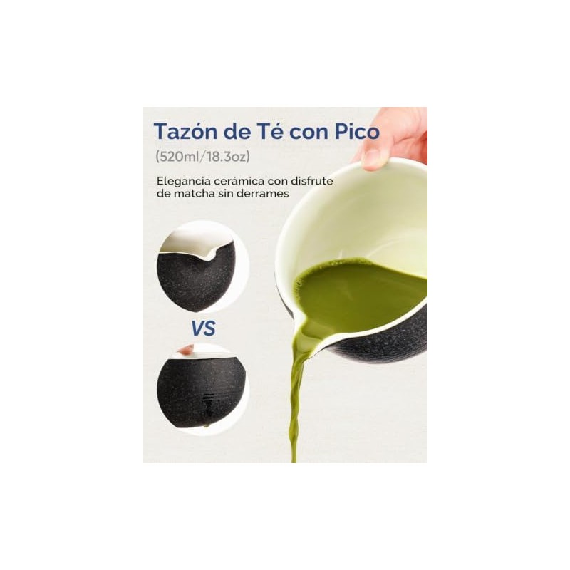Joiish - Juego de 7 piezas de matcha para batidor