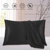 Zippered Satin Pillowcases, Super Soft and Luxury Standard Pillow Cases