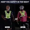 LYPPUL Running Vest Phone Holder, Jogger Phone Holder, Reflective Running
