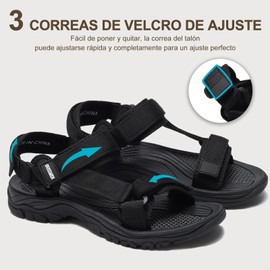 AILLOSA Sandalias Deportivas para Hombre, Sandalias Informales de Verano con Tiras de Secado rápido y Soporte para el Arco, Sandalias para Caminar al Aire Libre, Zapatos livianos