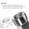 2PCS Bicycle Axle Adapter for M10 x 1.0, 3/8" x