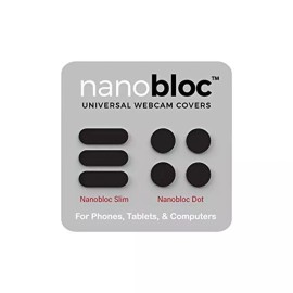 Eyebloc Universal Webcam Covers - Dots and Bars, 7 Pieces - Black (SHIP FROM USA)