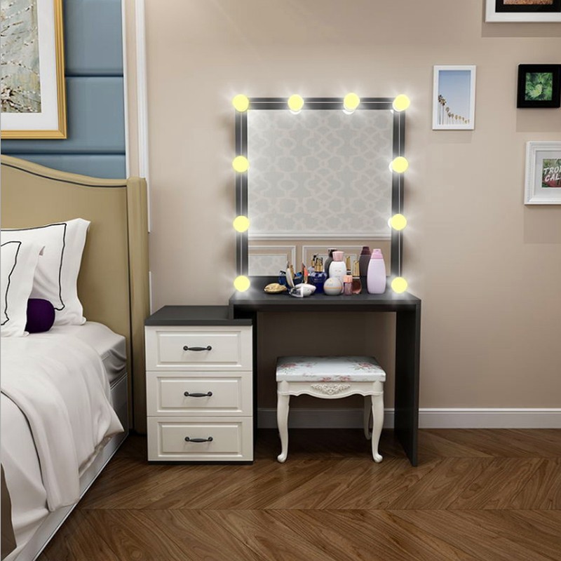 10 LED Dressing Table Makeup Lamp Bathroom Toilet Punch Free