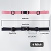 ROOMHUAWAY Pack of 4 Chest Strap Backpack, Adjustable Chest Strap