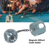 Billiard Chalk Holder Aluminum Alloy Portable Magnetic Pool Cue Chalk