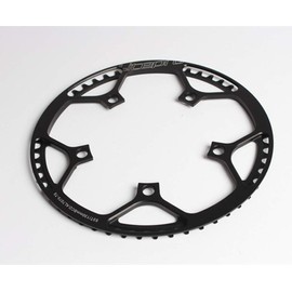 Litepro BCD130 Round Plate Single Disc Gear Folding BMX Small Bicycle Bicycle 45T 47T 53T 56T 58T Chainwheel Crank (Black, 58T)