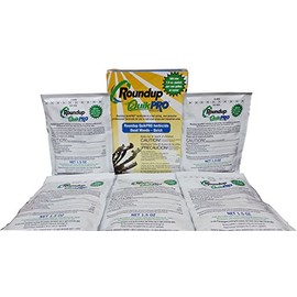 Roundup Quikpro Weed Killer Herbicide 73.3% 1 Packet Per Gallon, 5 Packs