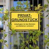 STROBO Privatgrundstück Sign, 30 x 20 cm, 3 mm Aluminium