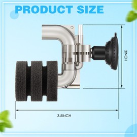 Riakrum 2 Pieces Mini Aquarium Single Sponge Filter Submersible Foam Filter Quiet Fish Tank Filter for Small Fish Tank 0.5-5 Gallon Fixed Freshwater Salt Water