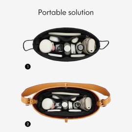 GIVLEFLY Tote Bag Organizer Purse Insert Handbag Organizers Dividers for Inside Purse