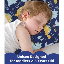 Kids Toddler Pillowcase Pack of 2, Organic Cotton Travel Pillow Case Pillowslip 14 x 20 Fits Pillows Sizesd 13 x 18 for Soft Bedding Crib Pillow Cover, Envelope Closure Baby Small Pillow Cases