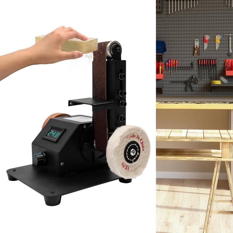 JAYGOVAN 350W Electric Mini Belt Sander 90 Degree Knife Sharpener
