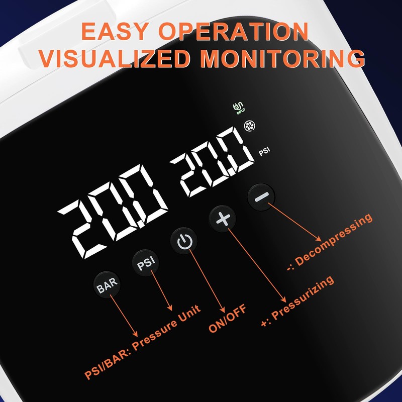 Electric SUP Pump for Stand Up Paddle Board White