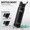 Swigina [2-IN-1 LID] Insulated Water Bottle with Silicone Boot (36hrs