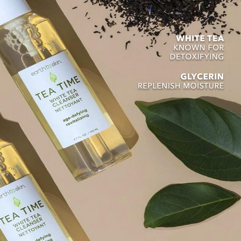 Earth To Skin Tea Time White Tea Face Cleanser –
