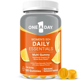 One A Day Women's 50+ Multivitamin Gummies, Lemon Drop Natural Flavor, 120 Count
