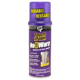 DAP 7565004000 Touch'N Foam No Warp Window and Door Foam Sealant - Bright White 12-oz