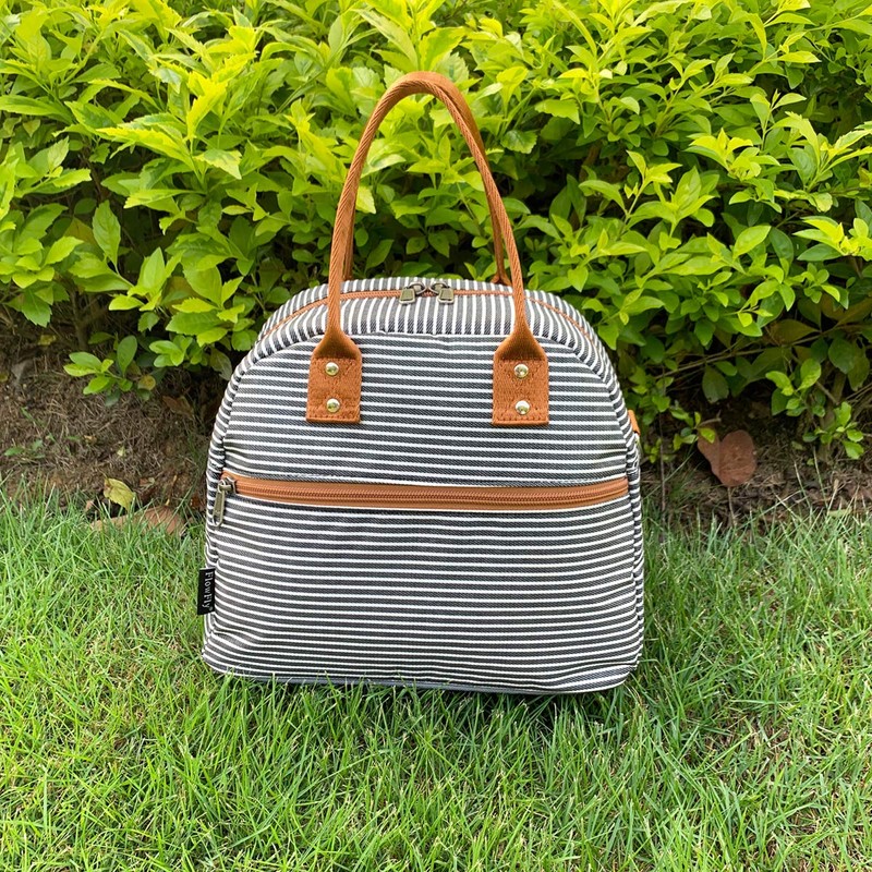 FlowFly Insulated Lunch Bag With Shoulder Strap for Women, Men,