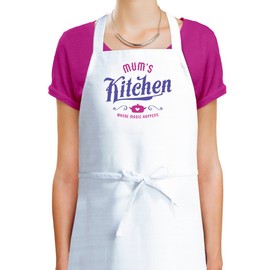 D Design Invent Print! Mum Gift Apron Birthday Cooking Kitchen Gift for Women Keepsake for Mum Size 87cm x 60cm