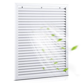 Blulu 24'' x 30'' Opening, Decorative Gable Vent Heavy Duty Cold Air Return Attic Vent Cover for Walls Shed Crawl Space Houses Garage Various Home Decoration, 26"x32"