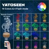 YATOSEEN Dinosaur 3D Illusion Lamp, Dinosaur Night Lights with 16