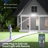iMaihom Dusk to Dawn Outdoor Lighting, Plug in Flood Light,
