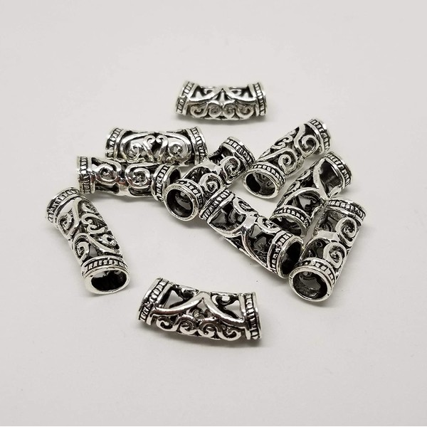 10pcs Hair Clips Dreadlocks Tubes Beads Hair Decoration Accessories Jewelry