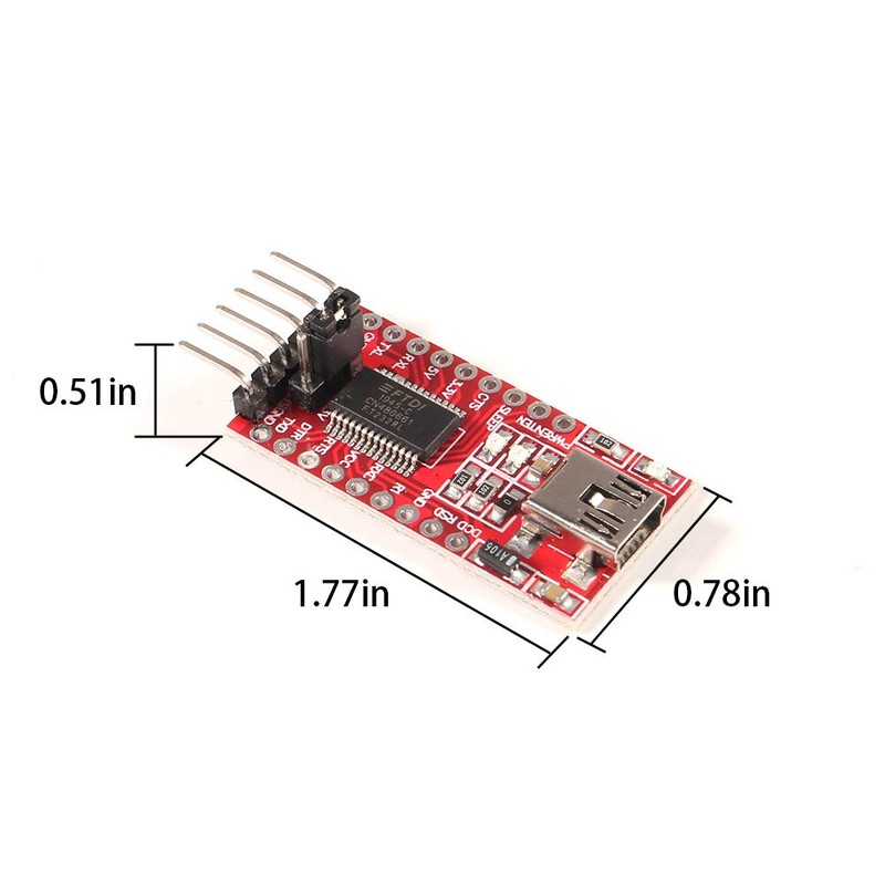 AITRIP 4pcs 3.3V 5V FT232RL FTDI Mini USB to TTL