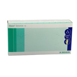 B. Braun Melsungen AG Vasco Sensitive Examination Gloves Size XL Pack of 90