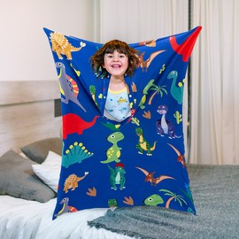 Dinosaur Dynamic Exercise Elastic Sensory Body Socks, Full-Body Wrap Stretchy Body Sox to Relieve Stress for Children with Autism, Anxiety. (M)