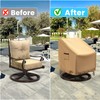 Brosyda Swivel Patio Chair Covers, 2 Pack Waterproof Outdoor Rocking
