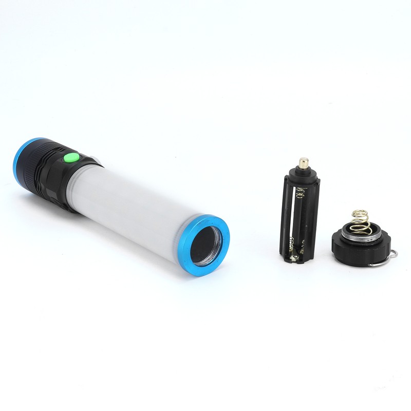 Emergency Light Multifunction Flashlight 8 Lighting Modes Alarm Sound Hook