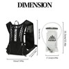 DOINEUFL Adjustable Running Vest Running Backpacks Functional 5L Hydration Pack