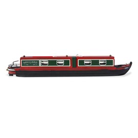 Detailed 20 cm long WOODEN MALLARD MODEL CANAL NARROWBOAT BARGE MODEL | canal boat gifts | narrowboat gifts | Fully assembled model canal boat | Ragdoll | Holiday cruiser | Suitable for OO Gauge