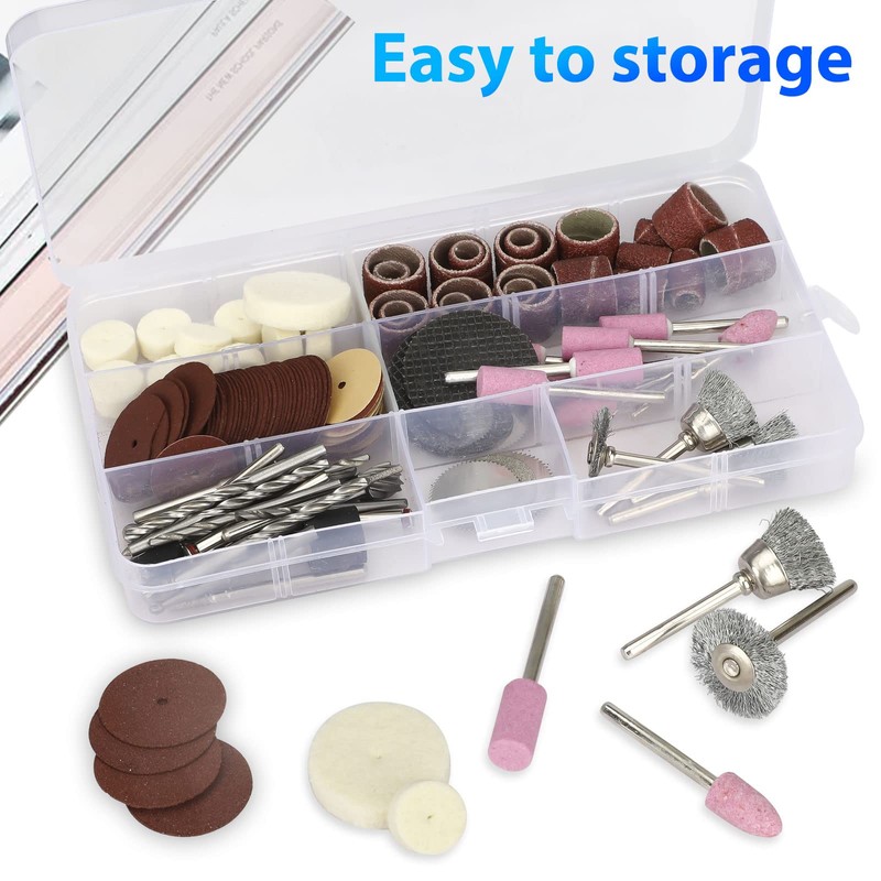 141 PCS Rotary Tool Accessories Kit, 1/8 Inch Shank Electric
