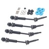 4Pcs RC Car Drive Shaft Set Front Rear Universal Axles