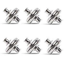 VYIBPDY 6 Pairs of Magnetic Tiebacks, Curtain Stopper, Curtain Magnetic Closure, Curtain Accessories, Curtain Weights, Magnets for Curtains, Shower Curtain Magnet, That Light Leaks Out
